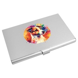 Azeeda 'Jack Russell Terrier' Business Card Holder/Credit Card Wallet (CH00041381)