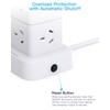 Power Board Surge Protected, Tower Power Strip with 12 AC