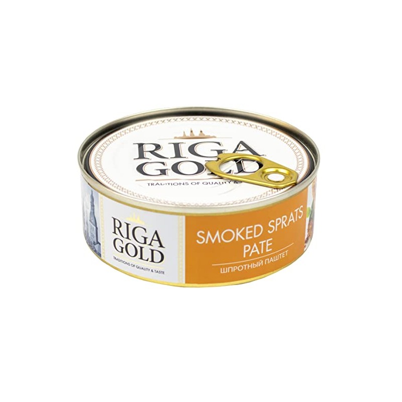 Smoked Sprats Pate "Riga Gold" (8.5 Ounce / 240 Gram)