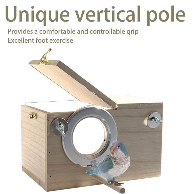 Parakeet Nesting Box, 7.87 X 4.72 X 4.72 inch Bird