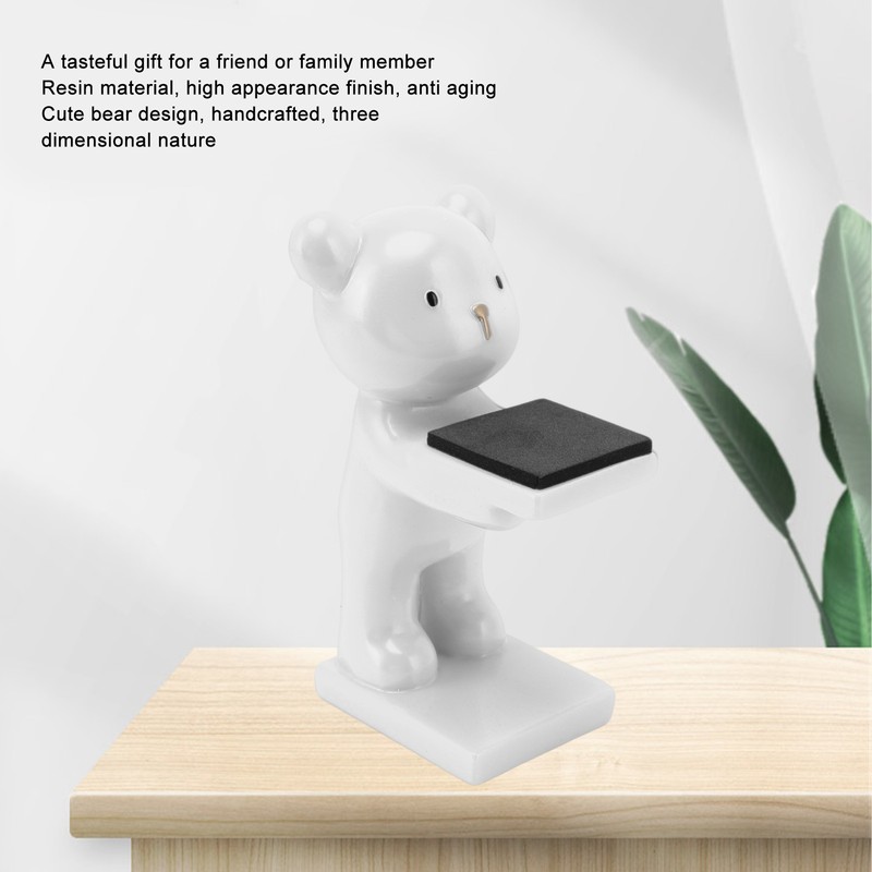Bear Watch Stand Handcrafted Three Dimensional Modern Style Resin Watch