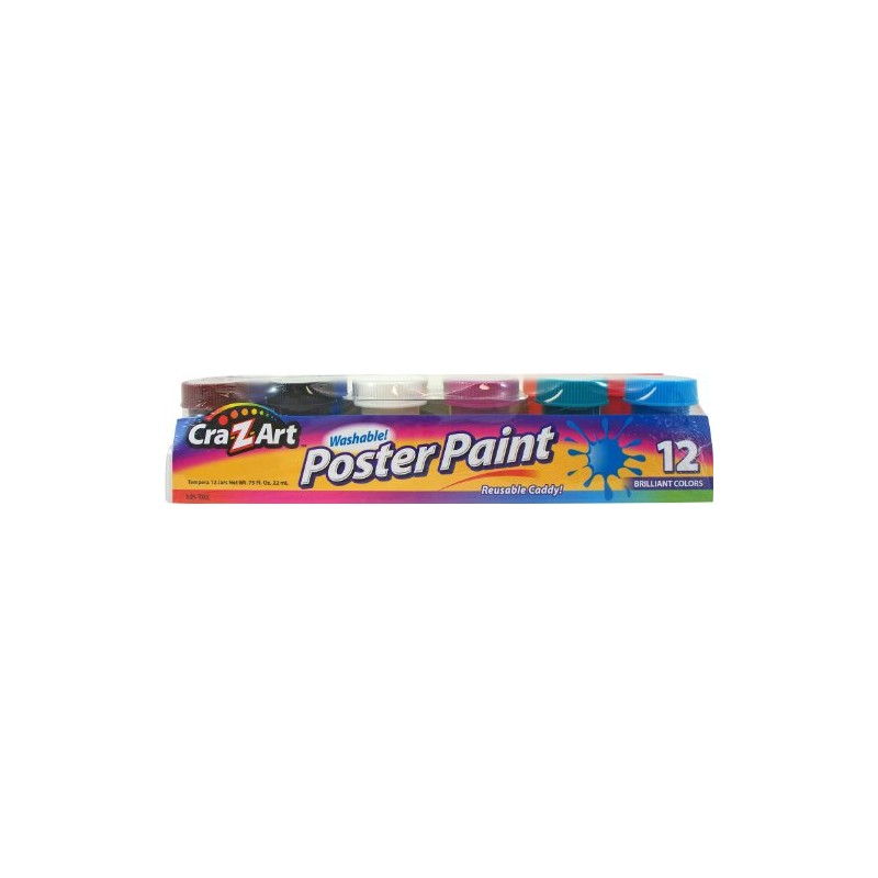 Cra-Z-art Washable Poster Paint, 12-Count (10601-6)