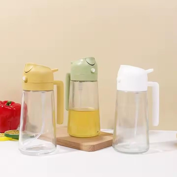 2-in-1 Oil Sprayer and Dispenser Bottle – Kitchen Olive Oil