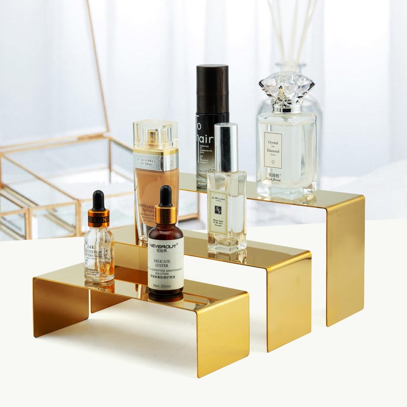 KMtilsh Bag Display Stand Set 3, Gold Purse Display ,Stainless