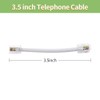 XANHAM Telephone Cable 2 Way Splitter(3 Pack) RJ11 6P4C Phone