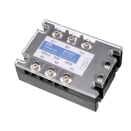 Weasch 3 Phase Solid State Relay, JGX-48 25A, DC to AC, Input 4-32VDC to Output 480VAC 25A (1)