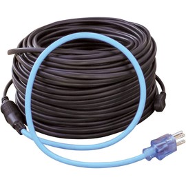 Clear Power Roof & Gutter Deicing Kit - 160ft | 800W With 2ft Power Cord 18/3 SJTW & Power Indicator Light (CPRH006)