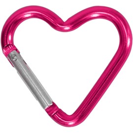 Outdoor Carabiner Heart Keychain Clip Aluminum Alloy Rings Climbing Clips Spring Snap Hook Carabiner Portable Spring Snap Hook Carabiner Accessories