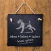 Airedale Terrier Sign Life, Love, Laughter - Gassi gehen -