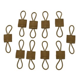 JFFCESTORE Molle Web Retainer Buckle Tactical Gear Holder Clip Compatible with all MOLLE platforms Manage hydration tubes, flashlight,sticks (TAN)