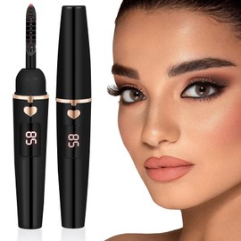 ShenlanBolt Heated Eyelash Curler for Women, Electric Lash Curler with 10s Fast Heating, 4 Adjustable Temp (65°C-95°C), 24H Curl, USB-C Rechargeable, Ergonomic Design, Travel-Friendly Makeup Tool Gift