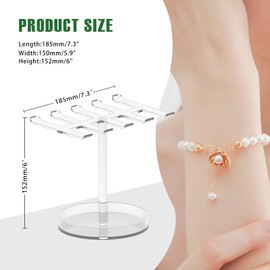 Bracelet Holder Display, Stylish Look Acrylic Bracelet Organizer Stand for Women