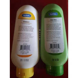 NUVALU TWO PACK NOVALU NOURISHING VITAMIN E AND COOLING ENRICHED ALOE VERA CREAM 18 OZ