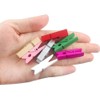 JABINCO (Pack of 128) Mini Wooden Colored clothespins,16 coloers Each