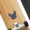 2 x 10cm Blue French Bull Dog Vinyl Stickers -