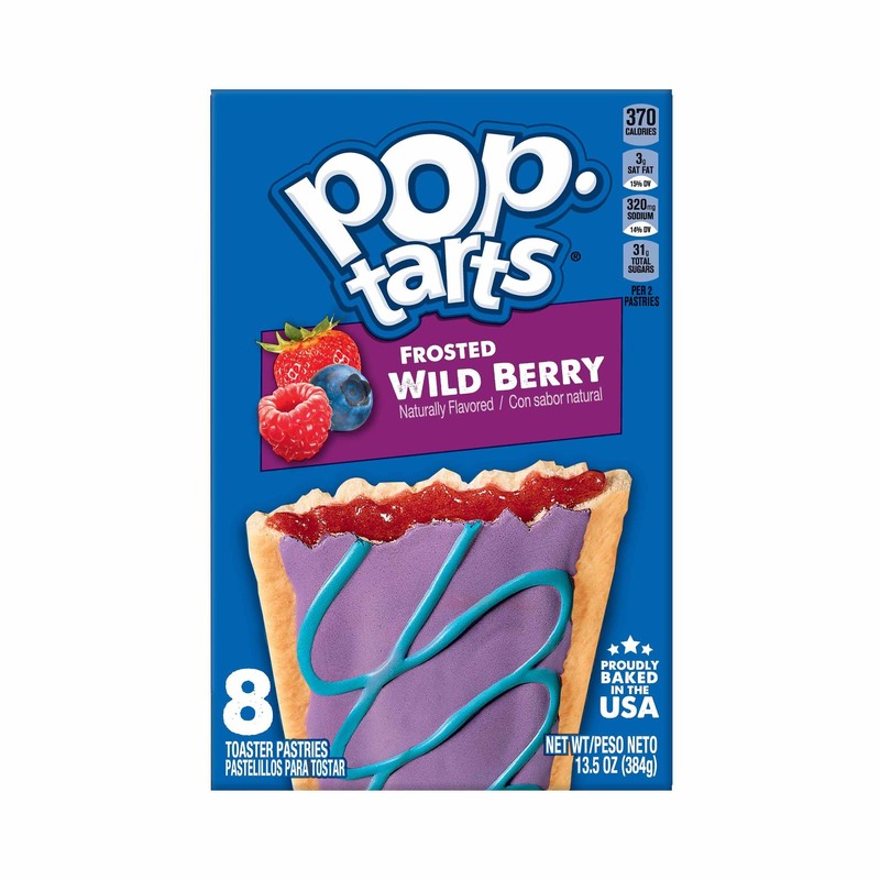 Pop-Tarts Toaster Pastries, Breakfast Foods, Frosted Wild Berry 13.5oz (12