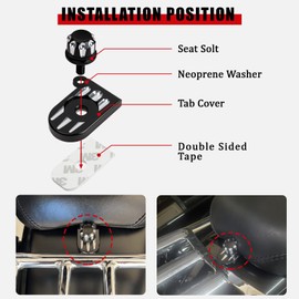 Kit Tornillos Asiento Guardabarros Trasero, PSLER Kit Cubrepomo Tornillo Asiento Touring Sportster Road King Electra Street Glide 1996-2022, Negro y Cromo