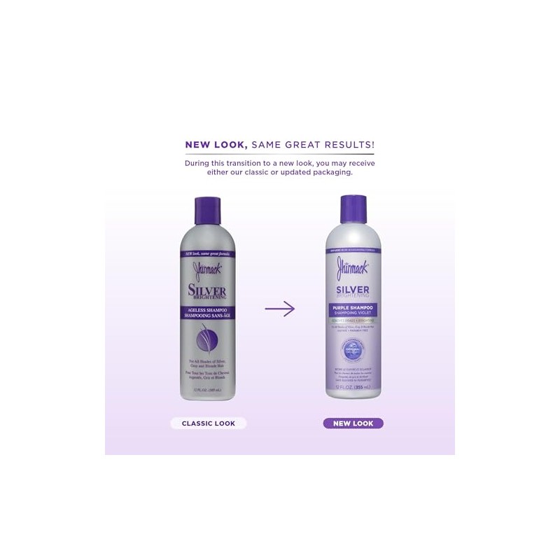 Jhirmack Silver Plus Shampoo Ageless 400 ml (Pack of 2)
