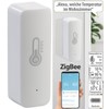 Luminea Home Control ZigBee Thermometer: ZigBee-Temperatur- & Luftfeuchtigkeits-Sensor mit App,