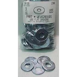 AMERICANINTEGRATEDSUPPLY.COM 5/16 USS Flat Washers Steel Zinc Plated 3/8"ID x 7/8"OD Nominal (50)