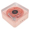Record Player Style Bluetooth Speaker with Night Light and Time
