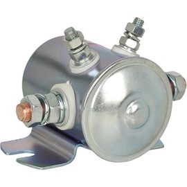 XYZIL 24 Volt 4 Terminal Metal DC Contactor 974-2415-010-09 Compatible with Trombetta Solenoid Switch Relay 100% Continuous Duty Handle High Currents Inrush Interrupt