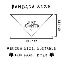 Adopt Me Bandanas for Dogs Just Adopted Dog Bandana Adopt Me Baby Dog Announcement Photo Prop Pet Scarf Accessories for Small Medium Large Dogs