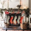 YEAHOME Christmas Stocking Holder Stand, Merry Christmas Metal Freestanding Stocking