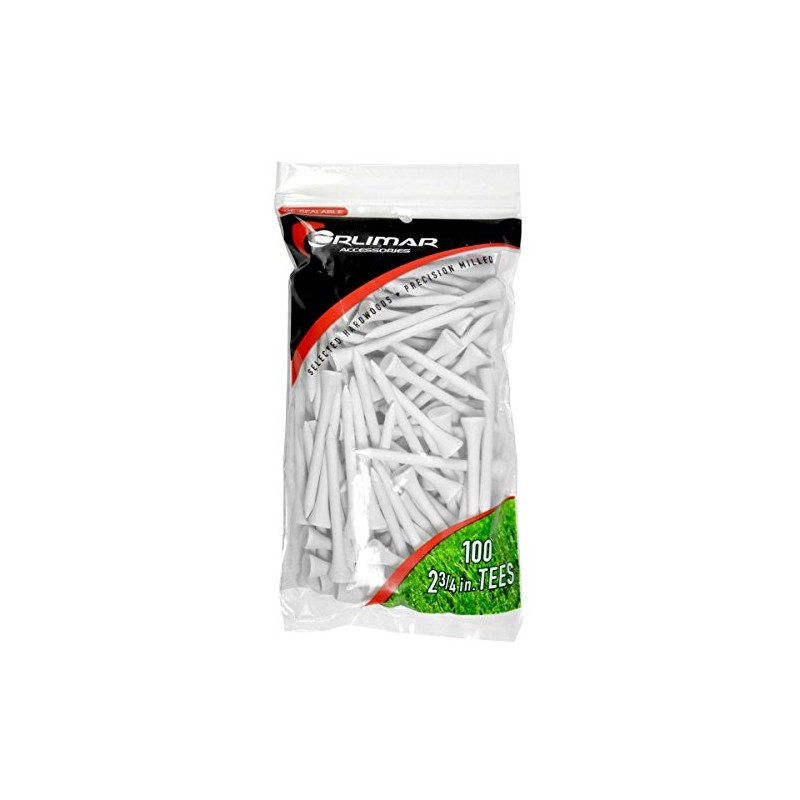 Orlimar Golf Tees 2 3/4-Inch, White (100-Pack)