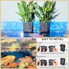 Taicols 4 Pack Aquarium Plant Holder with Hooks and Suction