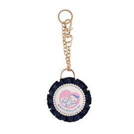 Tentoumu【Maternity Rosette】Keyholder Maternity Mark Rosette Pre-Mom Safe Delivery Wish Celebration Present Gift Baby Shower Maternity Rosette (Pearl)