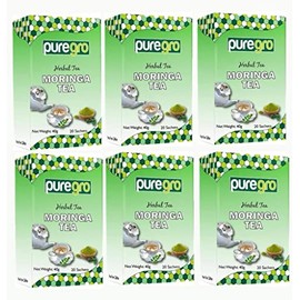 Puregro Herbal Moringa Tea (20 Tea Bag) 40g(Pack of 6)