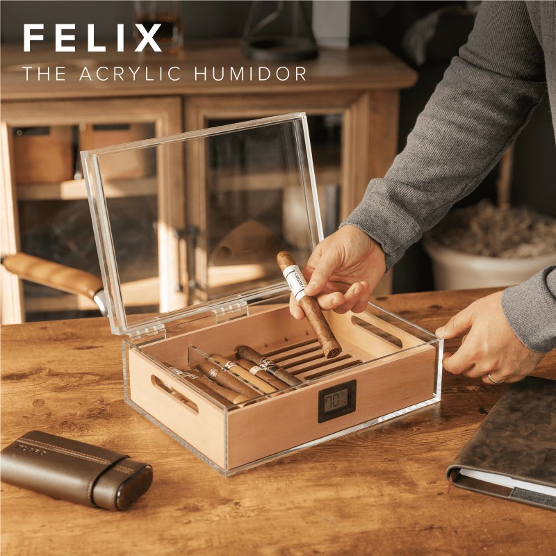 Case Elegance Felix Tupperdor - Acrylic Humidor