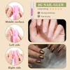 Venares Pack of 120 Short Nail Tips for Gel Nails,