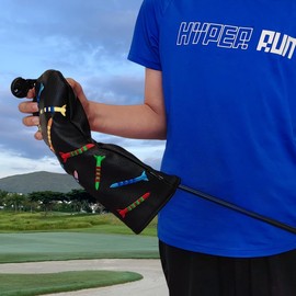 ROYMADE Golf Headcovers Driver Cover Fairway Wood Headcovers Hybrid Head Cover Missile Design Leather Golf 3 Wood Head Cover black (for Fairway 1pc)