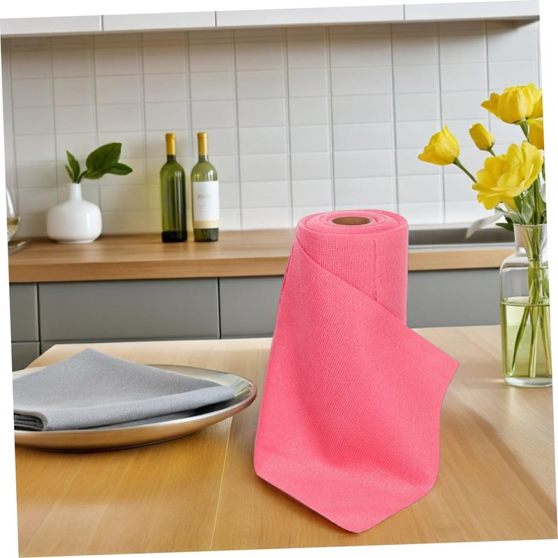 Gatuida Microfiber Cleaning Cloth Roll Absorbent Kitchen Washcloths for Dishes