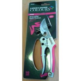 Spear & Jackson Colours 56526P Bypass Secateurs, Pink