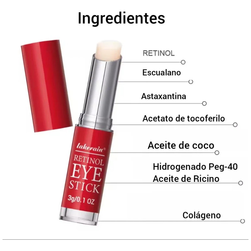 Crema En Barra Retinol Contorno De Ojos Antiedad Reafirmante