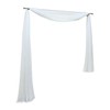 Plain Colour Voile Freehand Bow Scarves Decorative Curtains