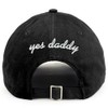 Trendy Apparel Shop yes Daddy (Back) Embroidered 100% Cotton Dad