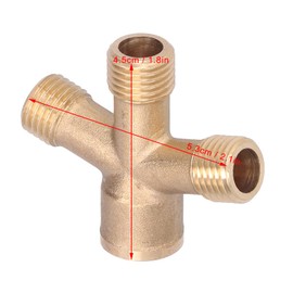 Hose Splitter,Garden Hose Splitter,Cross Hose Splitter Garden Hose M14 Thread 4‑Way Connector Pipe Fittings for Agricultural Spraying