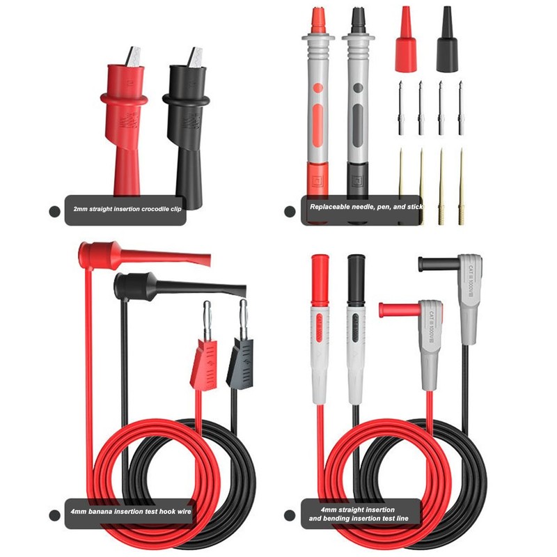 Multifunctional Multimeter Test Cable Kit Probe Replaceable Multimeter Test Kit