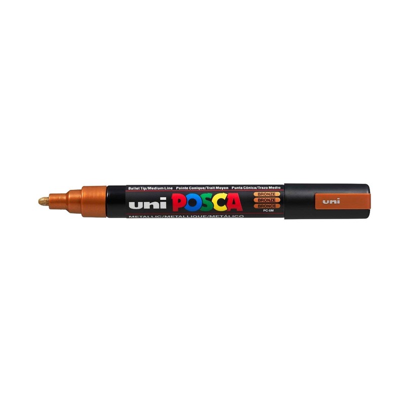 Posca PC5M/8METAL09 Marker Pens Box of 8 Assorted Colours