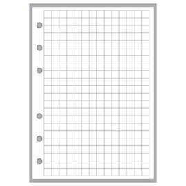 A6 Size 1/4" Graph Paper Planner Insert, for 6-Ring Binders (4.1" x 5.8"). This is A European Standard A6 Size. Your A6 May BE Different. Please See Images.