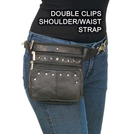 8 X 7 Studded Clip-On Hip Klip Bag W/Removable Strap #PKK15RK