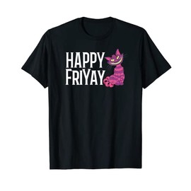 Happy FriYay Purple Grinning Striped Cat 13th On Friday Men Women T-Shirt
