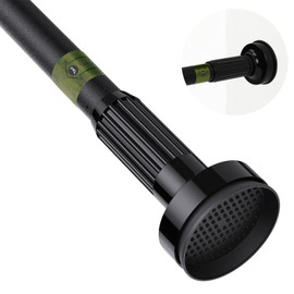 KASURE Heavy Duty Tension Curtain Rod No Drilling 43 to 120 Inch (3.5-10ft）for Window, 1.25 Inch Easy Install Shower Curtain Rod for Room Divider, Outdoor, Patio, Bathroom, Door