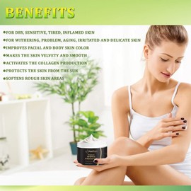 Shea Butter Refines Beaten – 100 ml Shea Butter Refines Against Rough, Dry or Cracked Skin – Loaded with Anti-Ageing Ingredients Against Fine Lines and Wrinkles – No Artificial Additives