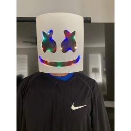 Marshmello Dj Party Mask Flashing Led Lights