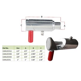 Mytee Products (4 Pack 1" Spring Loaded Cam Lock for Wreckers Tow Truck Twist Lock Plunger Pin